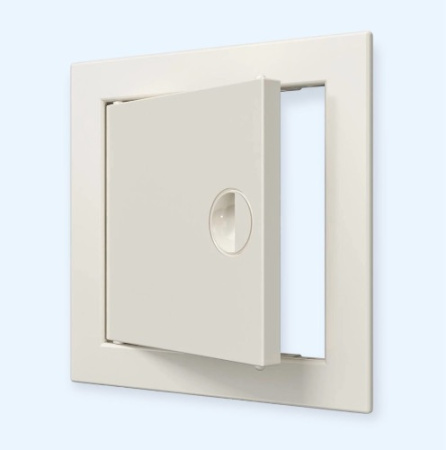 Л1515Р Ivory Люк ревизионный ЛР фланец 146х146 ручка 168х168 пластик Ivory EVECS